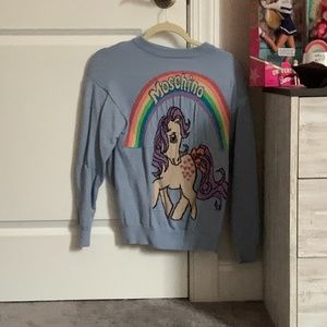Moschino Couture My Little Pony Blue Sweater